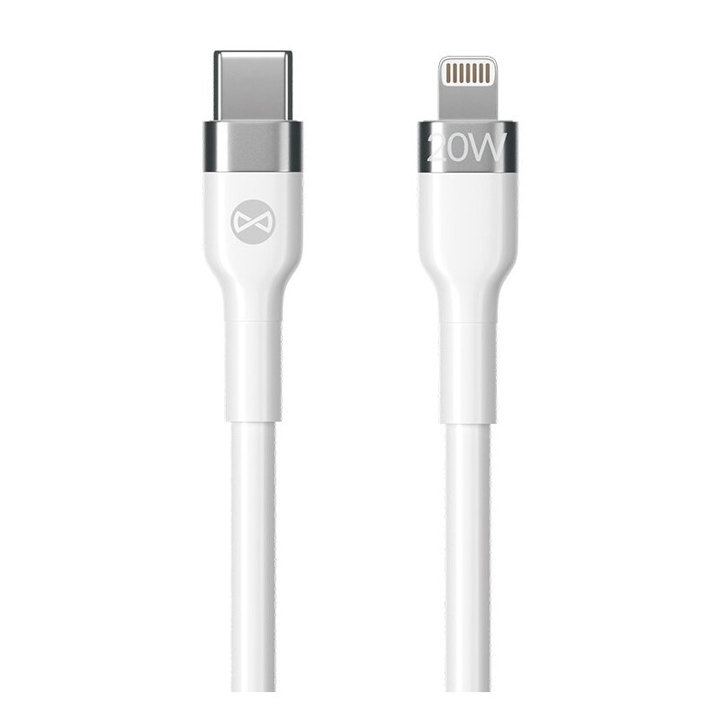 Kabel USB-C - Lightning FOREVER Flexible 20W 1 m Biały