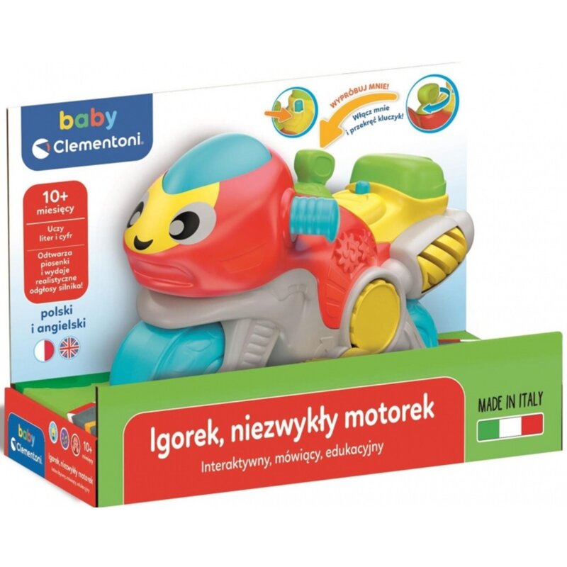 Zabawka edukacyjna CLEMENTONI Baby Igorek niezwykły motorek 50801