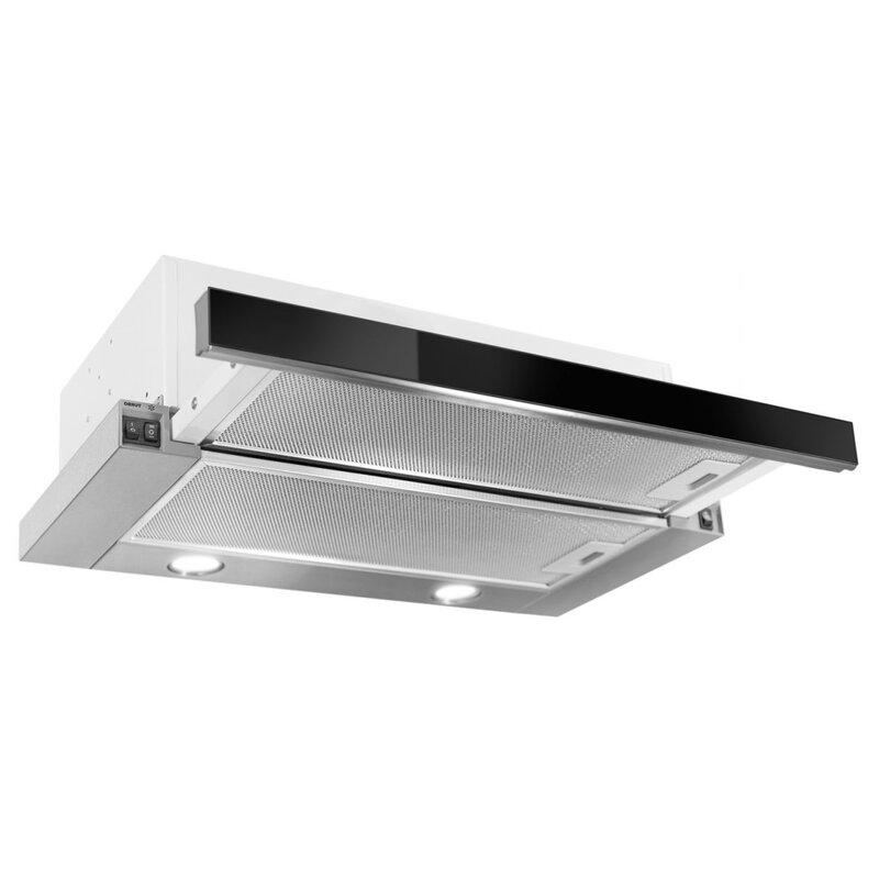 Okap TOFLESZ Vega Glass 50 cm Czarne szkło 279.4m3/h 63dB klasa C