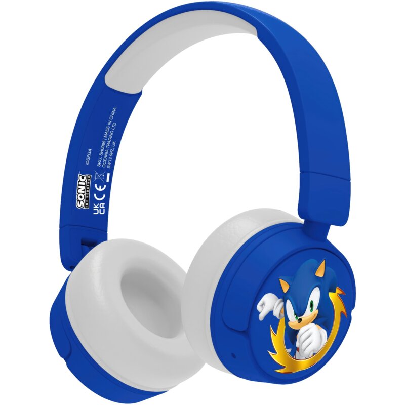OTL Technologies Sonic the Hedgehog Kids Wireless Dla Dzieci Nauszne Niebiesko-biały