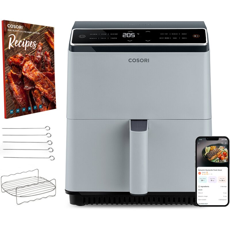 Air Fryer Frytkownica beztłuszczowa COSORI CAF-P583S-AEUR Dual Blaze 6.4l 6 opcji pieczenia programator czasowy