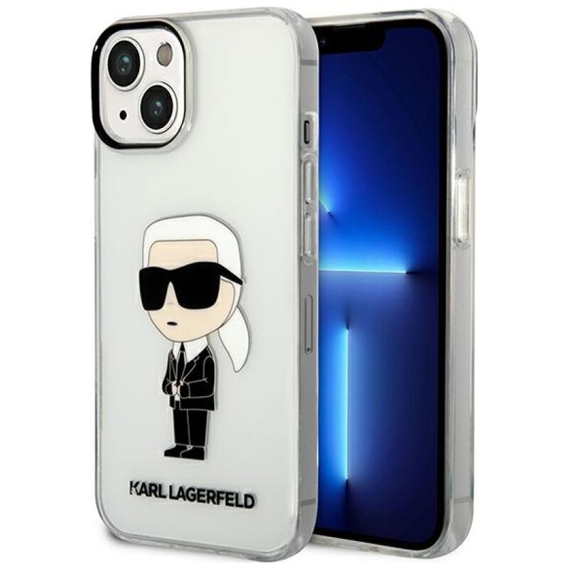 Etui KARL LAGERFELD IML NFT Ikonik do Apple iPhone 14 Plus Przezroczysty