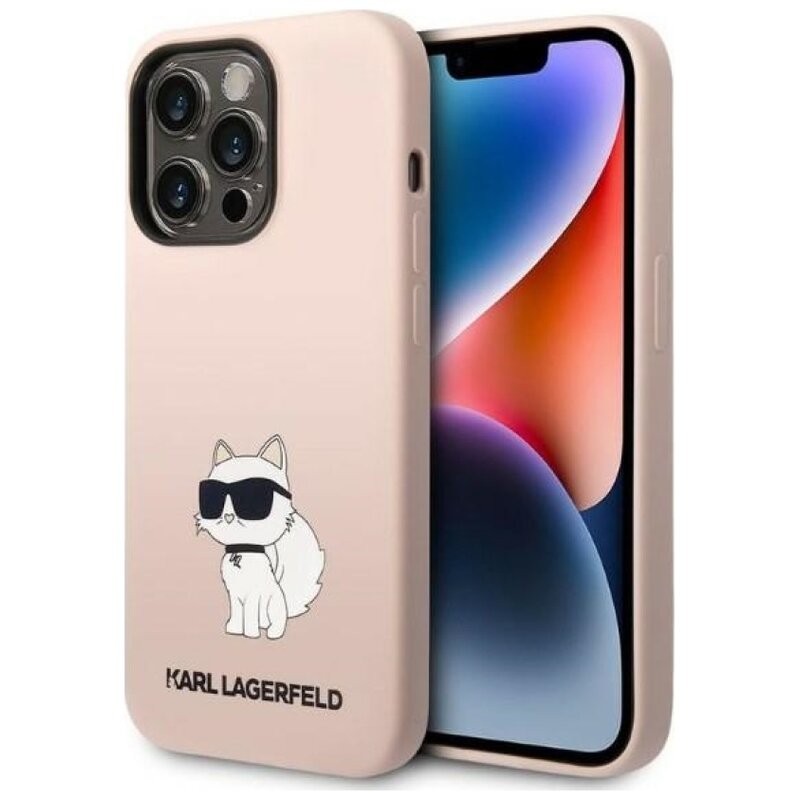 Etui KARL LAGERFELD Silicone NFT Choupette do Apple iPhone 14 Pro Max Różowy