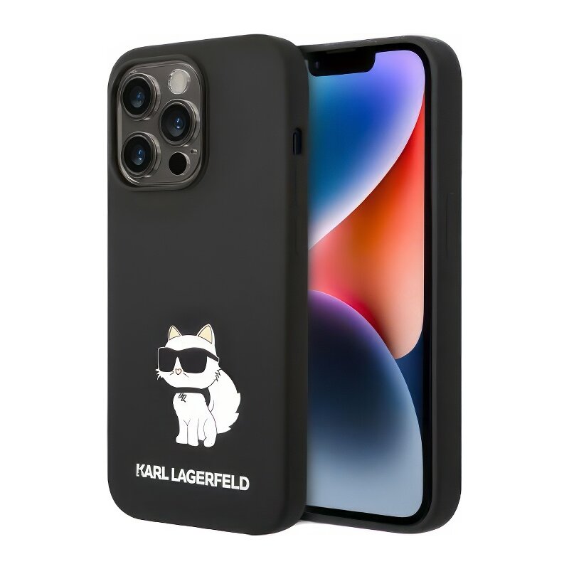 Etui KARL LAGERFELD Silicone NFT Choupette do Apple iPhone 14 Pro Czarny