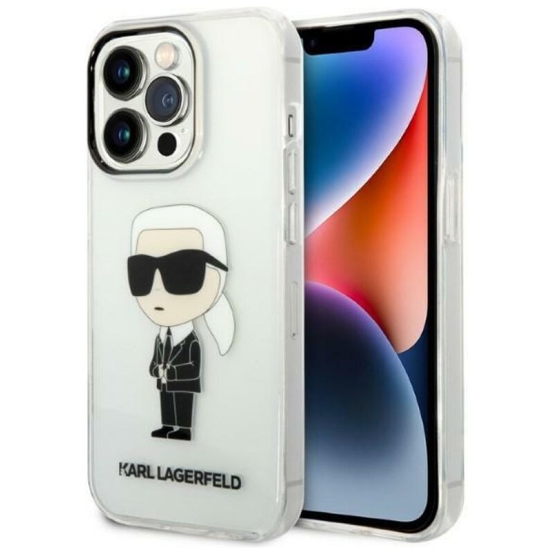 Etui KARL LAGERFELD Ikonik Karl Lagerfeld do Apple iPhone 14 Pro Max Przezroczysty