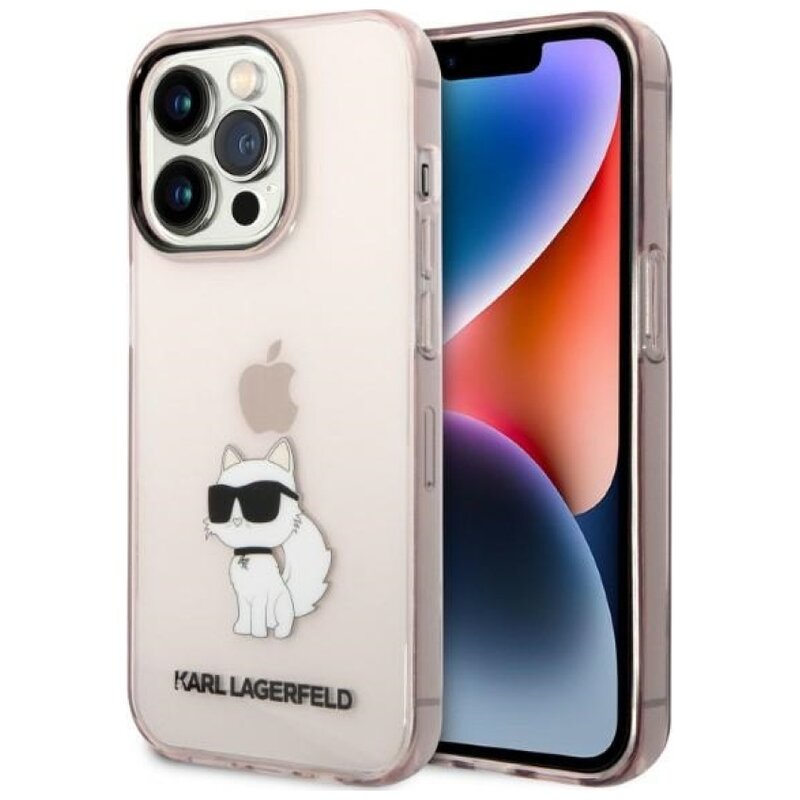 Etui KARL LAGERFELD IML NFT Choupette do Apple iPhone 14 Pro Różowy