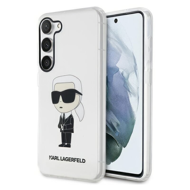 Etui KARL LAGERFELD IML NFT Ikonik do Samsung Galaxy S23+ Przezroczysty
