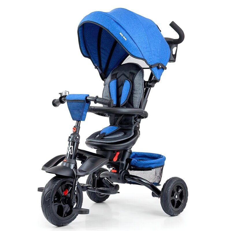 Trójkołowiec MILLY MALLY Stanley Rubber Granatowo-czarny