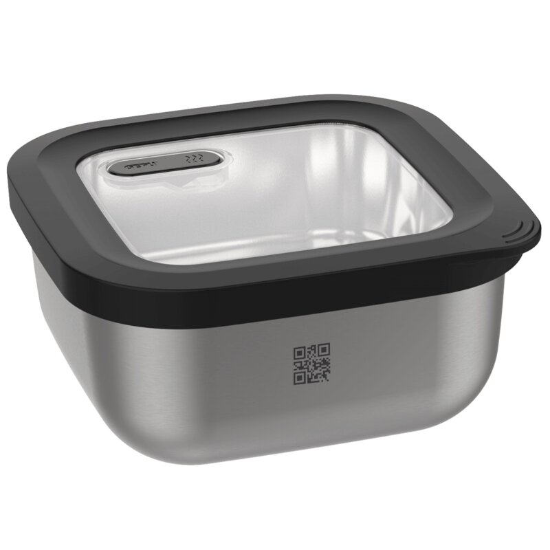 Pojemnik stalowy GEFU Provido G-12779 1.8 L Czarny