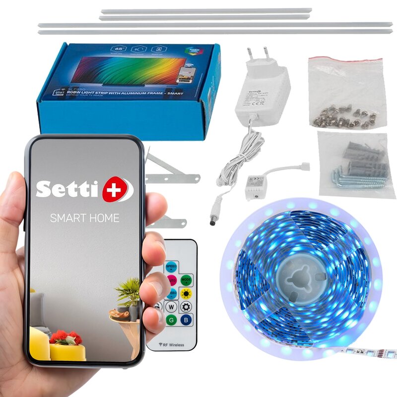 Ramka LED SETTI+ SLF650 z taśmą do telewizora 65" 4.2m Wi-Fi