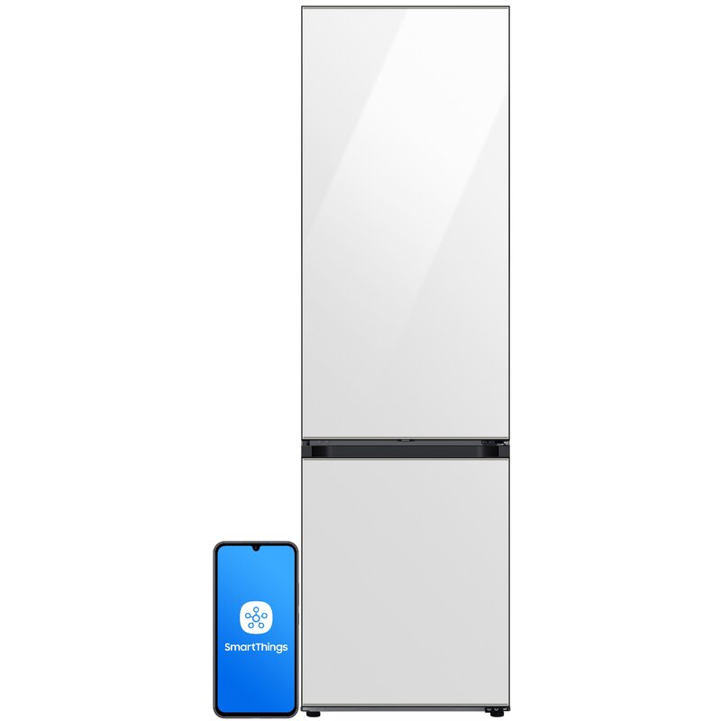Samsung Bespoke RB38C7B5C12 Funkcje AI Pełny No Frost 203cm Szuflada z kontrolą wilgotności Zdalne sterowanie Biały
