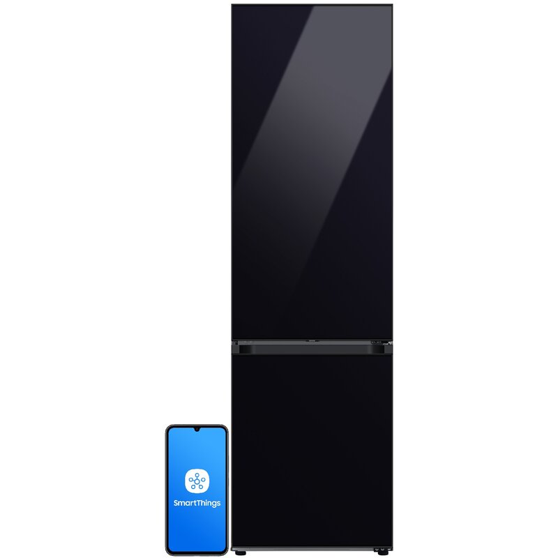 Lodówka SAMSUNG BESPOKE RB38C7B6D22 EF No frost AI Energy Mode 203cm Czarne szkło
