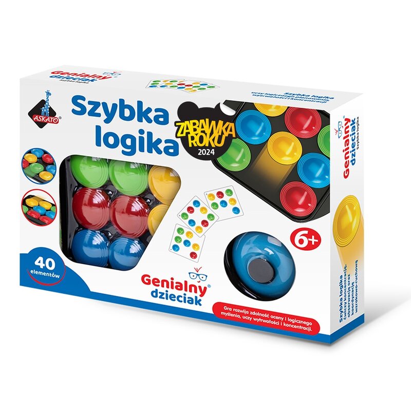 Gra logiczna ASKATO Genialny dzieciak Szybka logika 117935