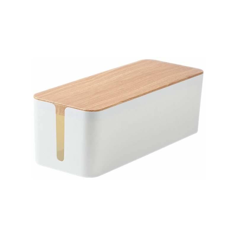 Pojemnik na kable i listwy zasilające MOZOS KBO-LW-WOOD