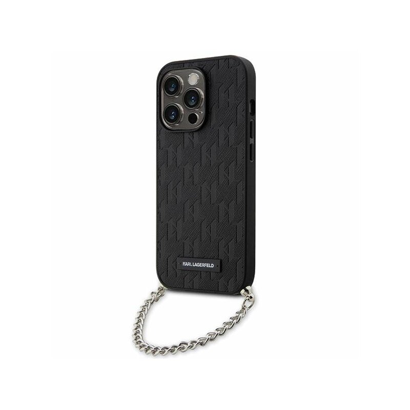 Etui KARL LAGERFELD Saffiano do Apple iPhone 14 Pro Czarny