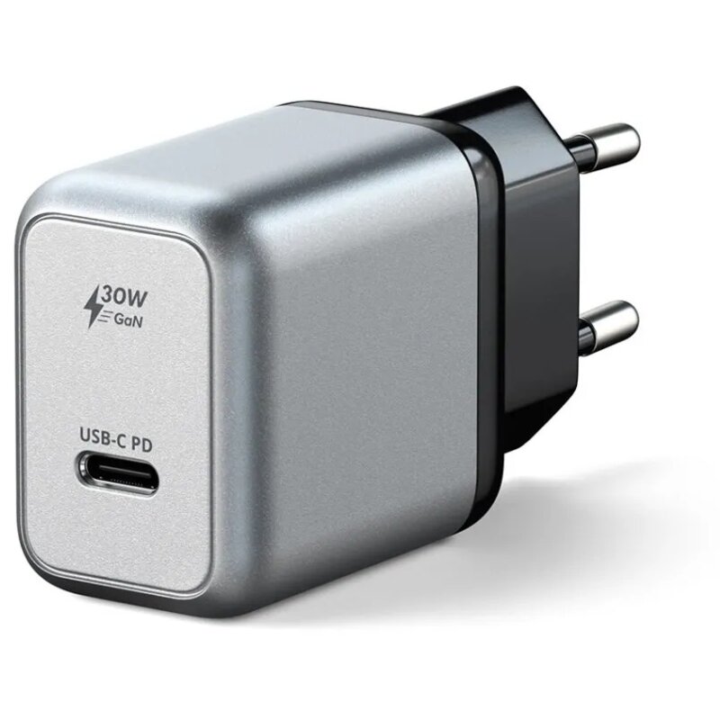 Ładowarka sieciowa SATECHI STUC30WCMEU GaN Charger 30W Szary