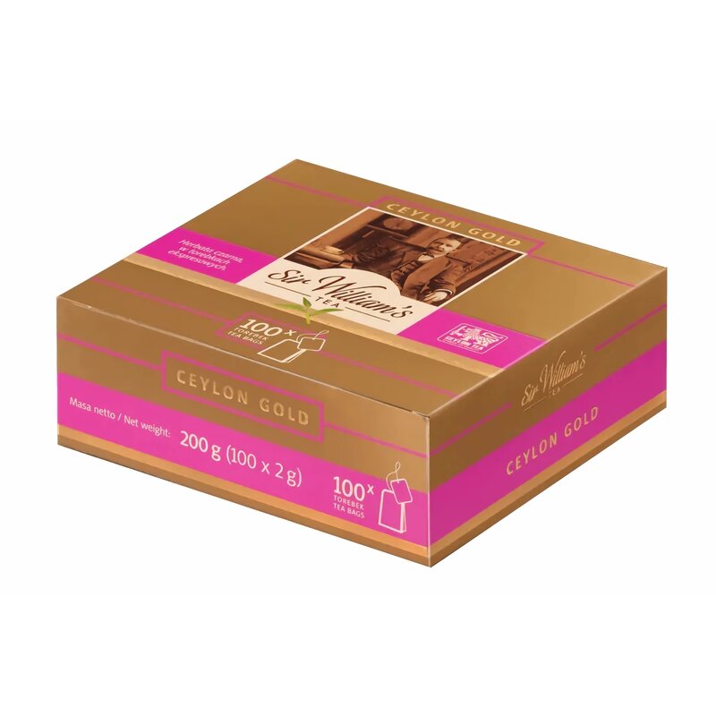 Herbata SIR WILLIAMS Tea Ceylon Gold (100 sztuk)