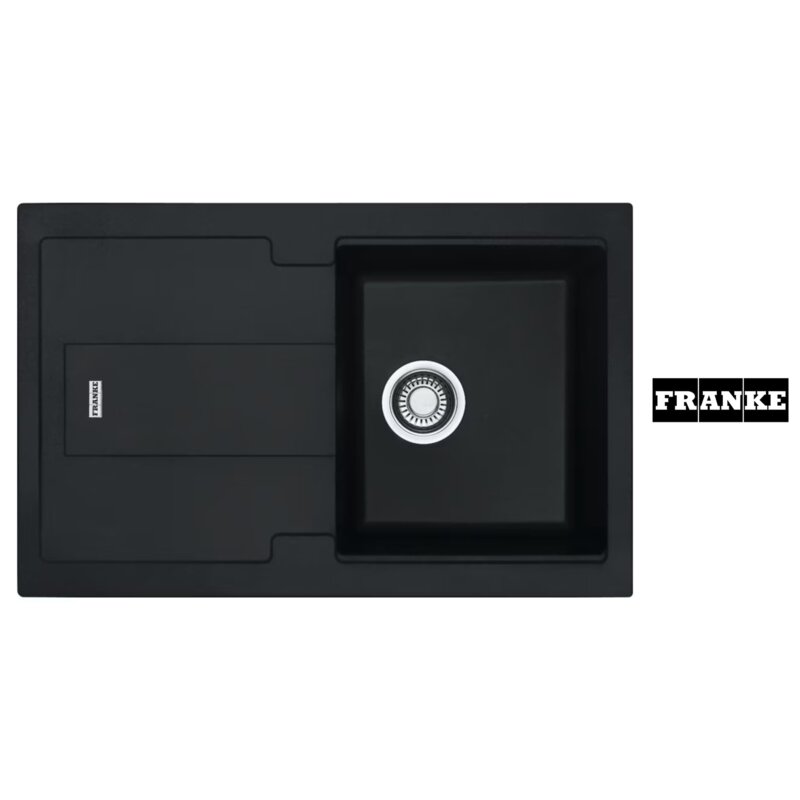 Zlewozmywak jednokomorowy z ociekaczem FRANKE Bellini BLG 611-78 114.0700.120 Onyx 50x78