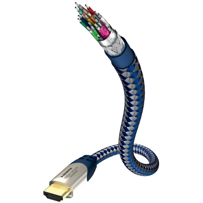 Kabel HDMI - HDMI IN-AKUSTIK IN00423007 0.75 m