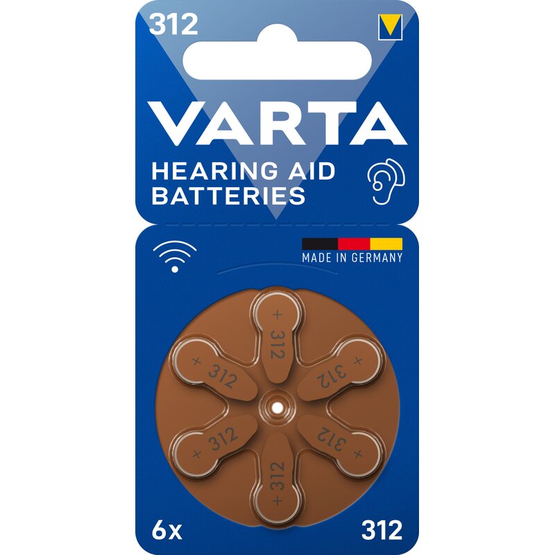 Baterie PR41 VARTA 312 (6 szt.)