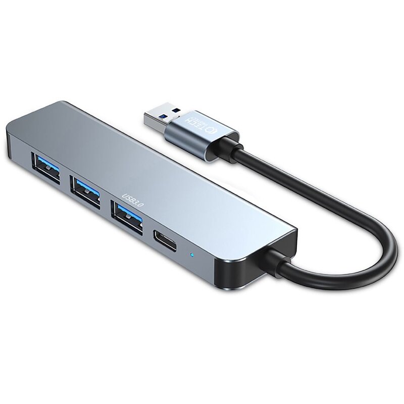 Hub TECH-PROTECT V0-Hub&nbsp;5w1 USB 3.2 Gen. 1, Pasywny Szary