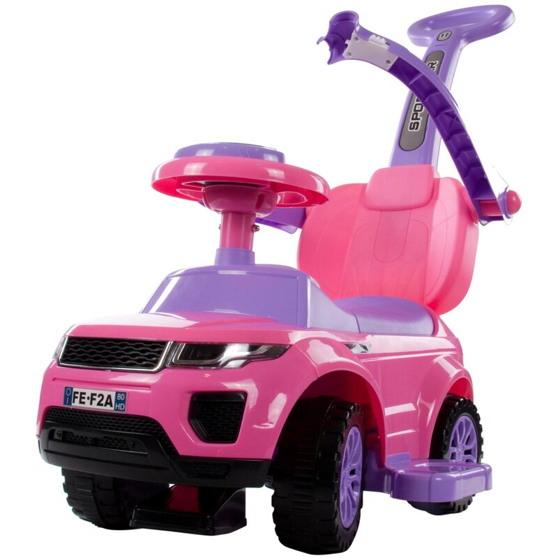 Jeździk SUN BABY Sport Car J05.016.0.5 Różowo-Fioletowy rączka