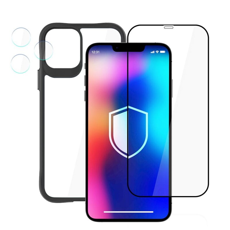 Zestaw ochronny 3MK ComfortSet 4w1 do Apple iPhone 12 Pro