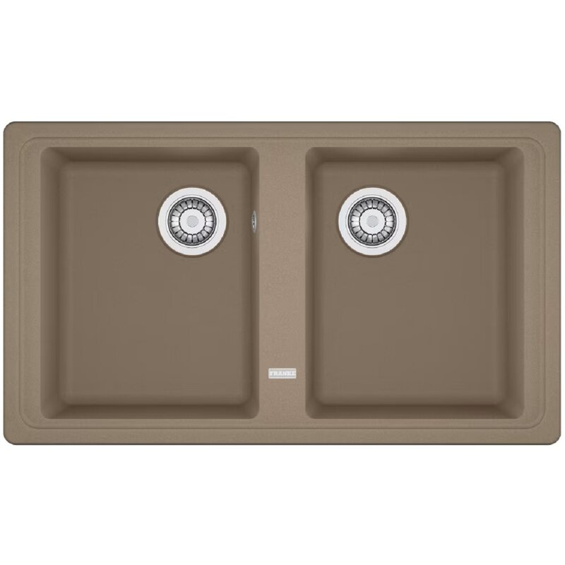 Zlewozmywak dwukomorowy FRANKE Basis BFG 620-34-34 114.0676.267 Cappuccino 50x86