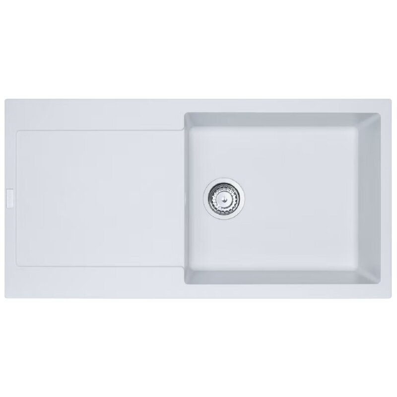 Zlewozmywak jednokomorowy z ociekaczem FRANKE Maris MRG 611-97 XL 114.0675.977 Biały polarny 50x97