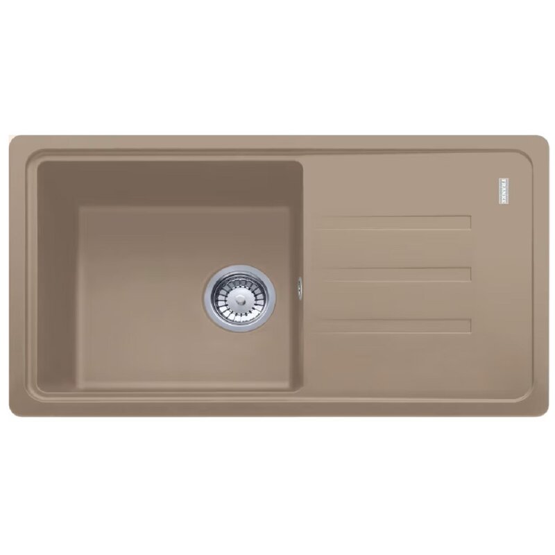 Zlewozmywak jednokomorowy z ociekaczem FRANKE Malta BSG 611-78 114.0676.308 Cappuccino 43.5x78