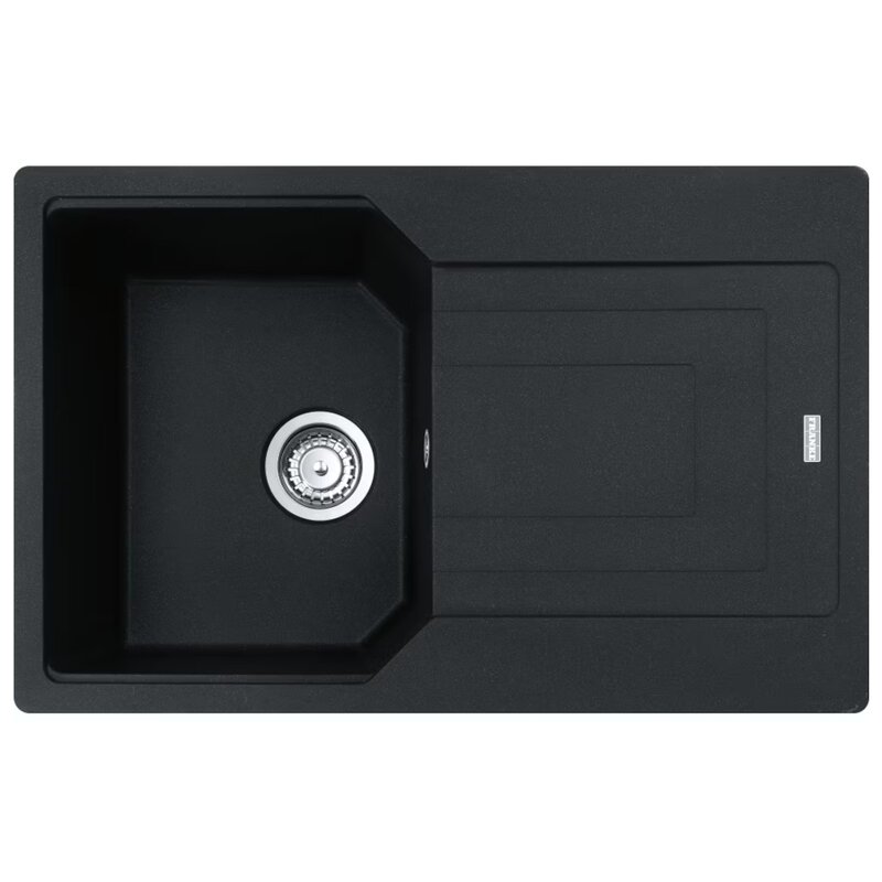 Zlewozmywak jednokomorowy z ociekaczem FRANKE Urban UBG 611-78 GSC 114.0687.270 Onyx 50x78