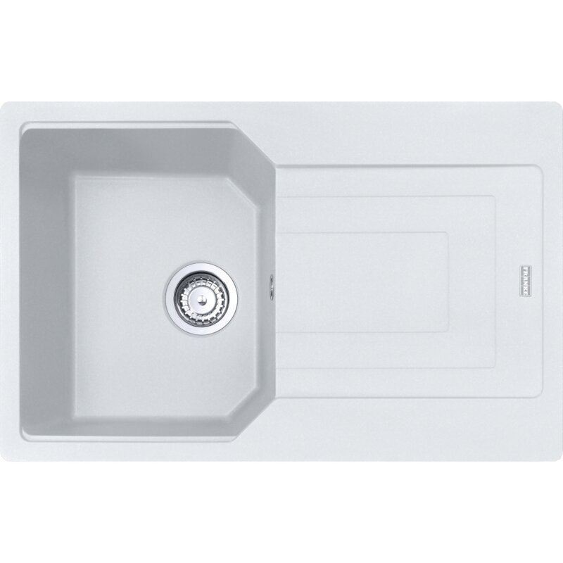 Zlewozmywak jednokomorowy z ociekaczem FRANKE Urban UBG 611-78 114.0687.272 Biały polarny 50x78