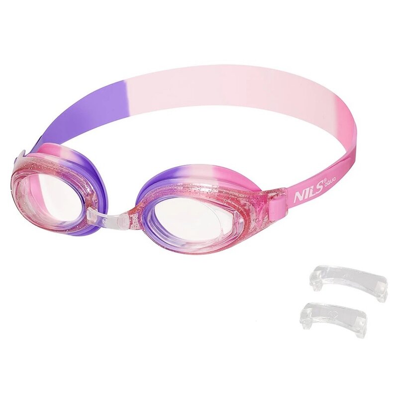 Okulary pływackie NILS AQUA NQG870AF Junior Różowy filtr UV