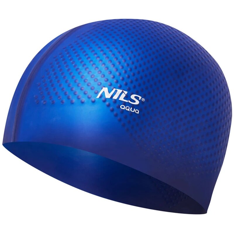 Czepek NILS AQUA Dots Ciemnoniebieski