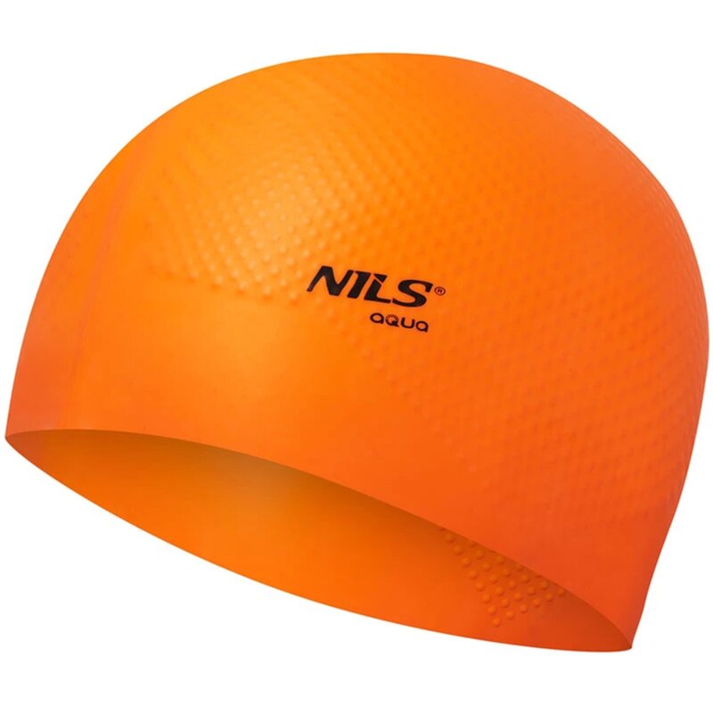 Czepek NILS AQUA Dots Pomarańczowy