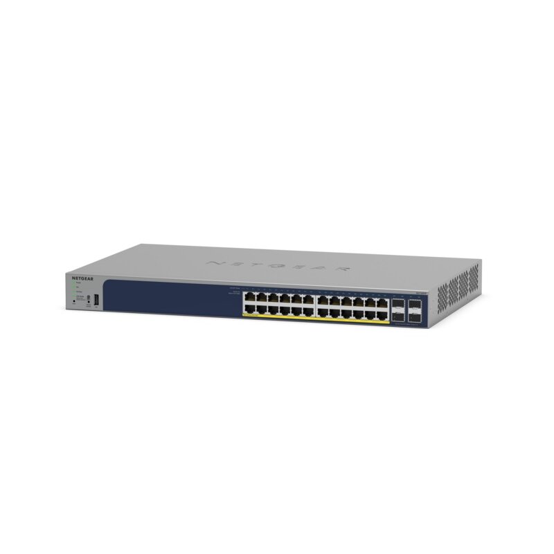 Switch NETGEAR GS728TP-300EUS Gigabit Ethernet, 28 portów, Funkcja PoE, Zarządzalny