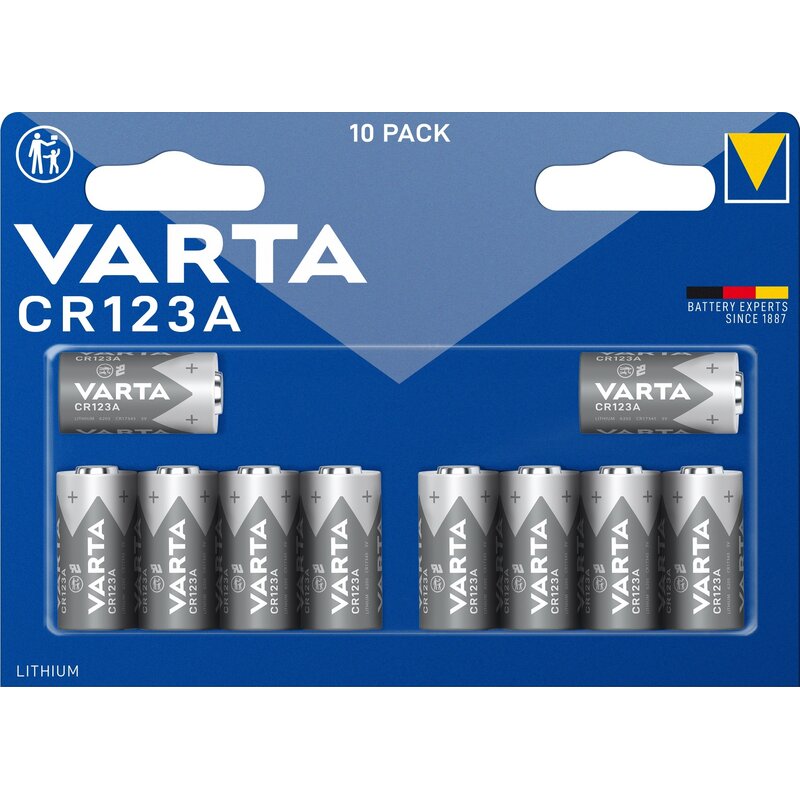 Baterie CR123A VARTA (10 szt.)