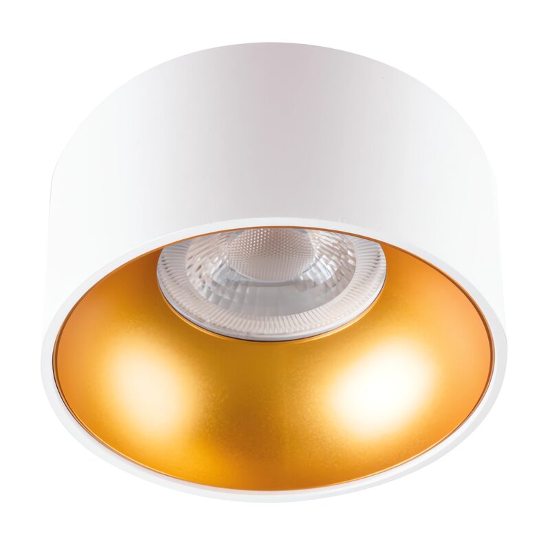 Lampa sufitowa punktowa KANLUX Mini Riti GU10 W/G Biało-złoty