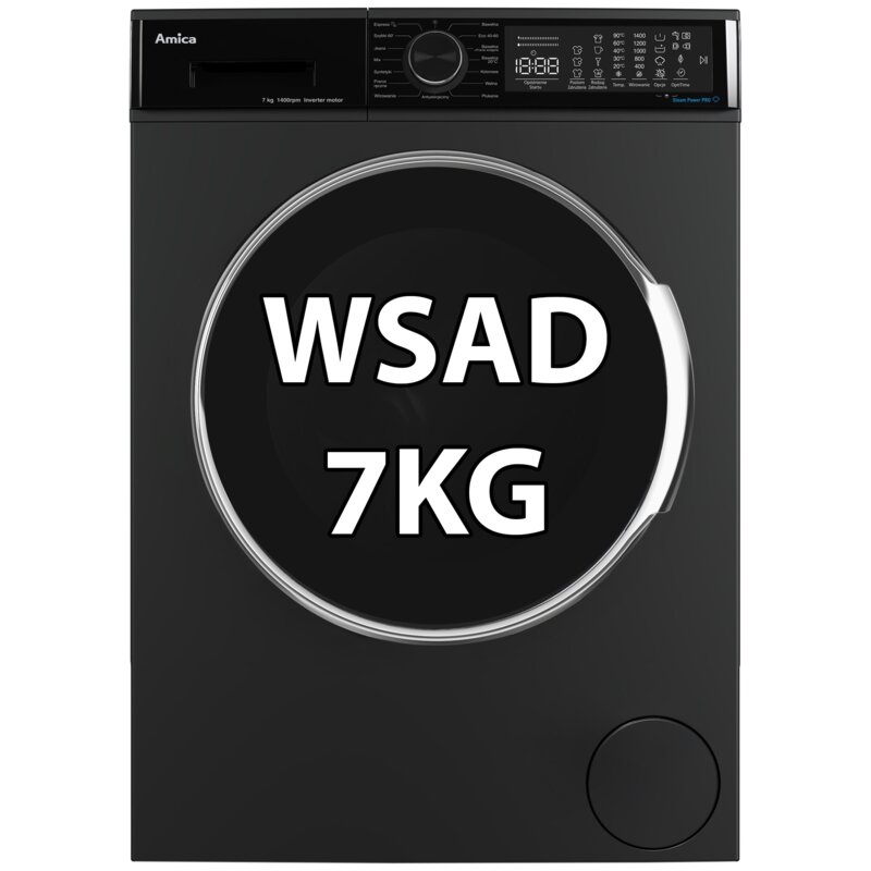 Pralka AMICA WA3S714BLiSTG 7kg 1400 obr SteamPowerPro