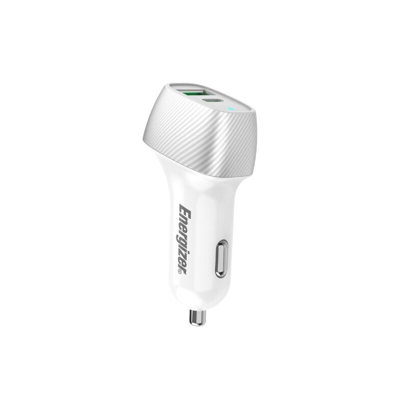 Ładowarka samochodowa ENERGIZER Ultimate 38W PD + QC3.0 Biało-srebrny