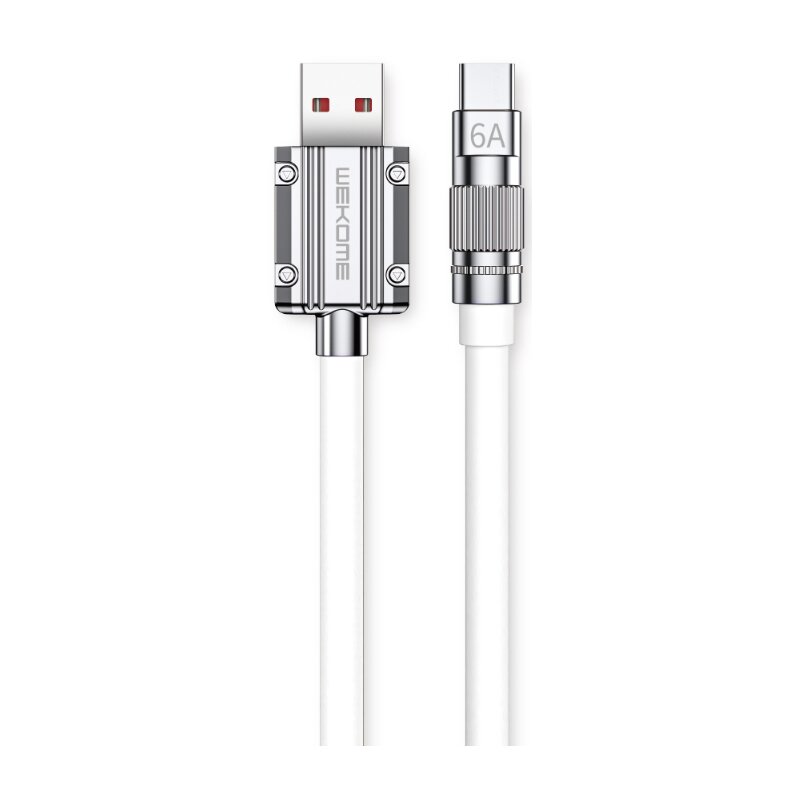 Kabel USB - USB-C WEKOME WDC-186 Wingle Series 1 m Biały