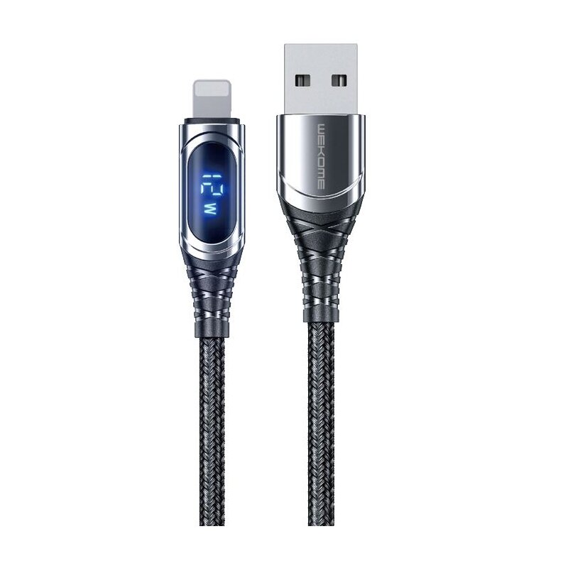 Kabel USB - Lightning WEKOME WDC-166 Sakin Series 1 m Szary