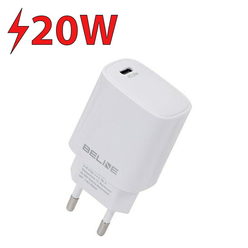 Ładowarka sieciowa BELINE BLNCW20 20W Biały ładowarka do telefonu USB-C