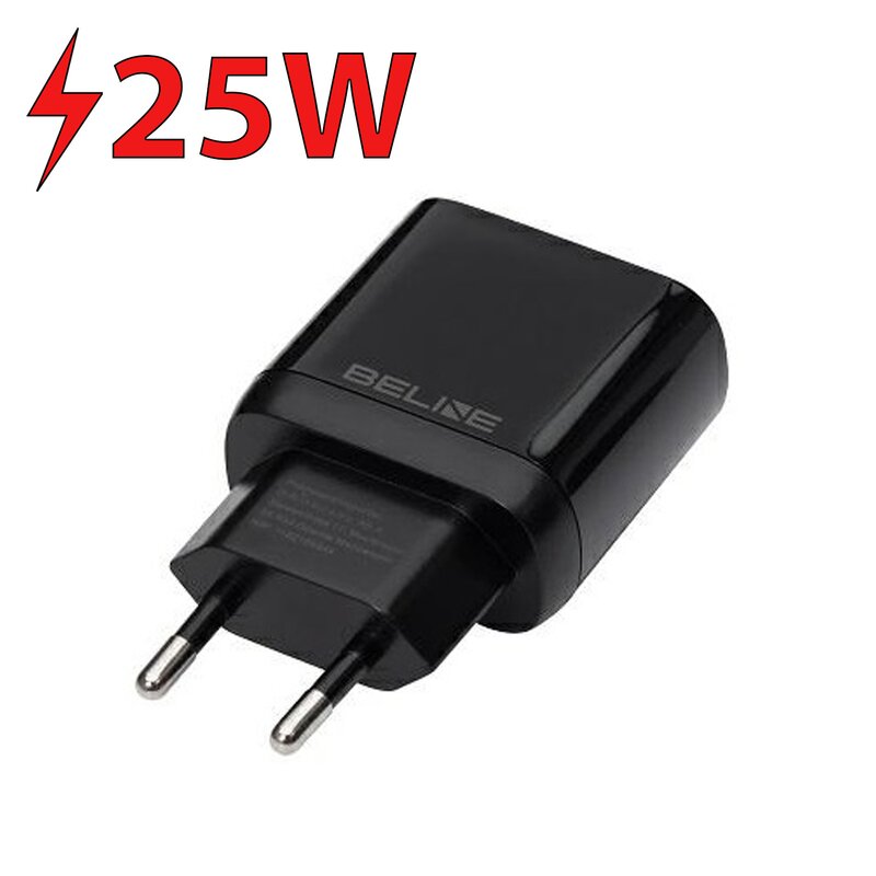 Ładowarka sieciowa BELINE BLNCB25 GaN 25W Czarny ładowarka do telefonu USB-C