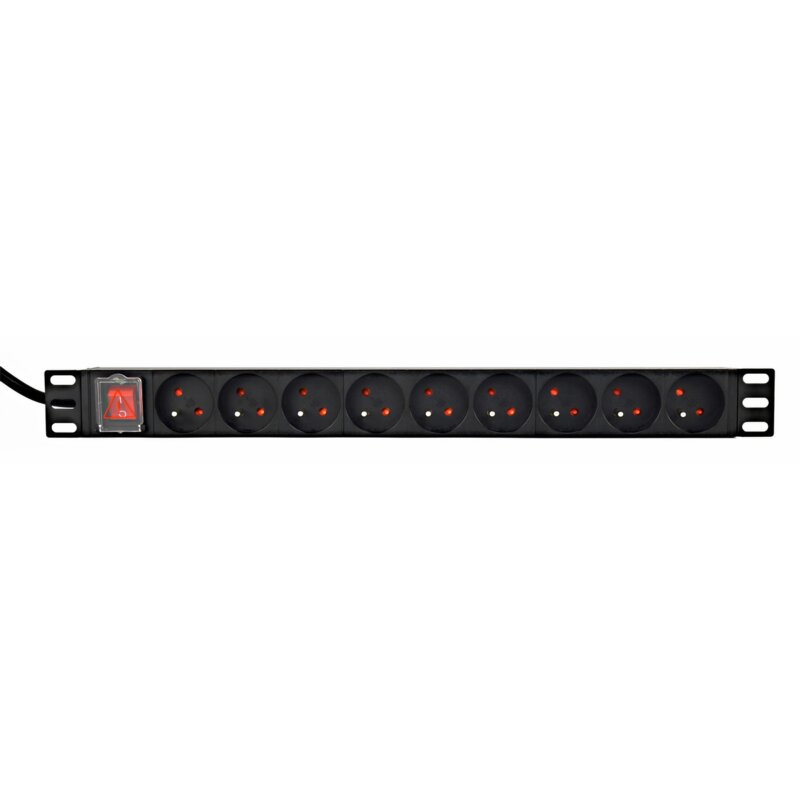 Gembird Listwa zasilająca rack PDU 9xFR 1U 16A FR 2m