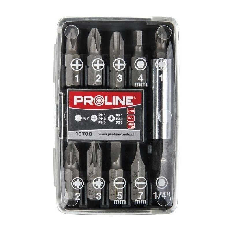 Zestaw bitów PROLINE 10700 (10 szt.)