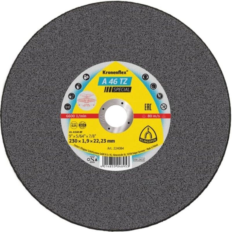 Tarcza do cięcia KLINGSPOR A 46 TZ Special 224084 230 mm