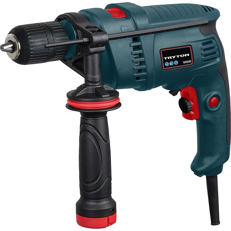 Wiertarka udarowa TRYTON TDW900A sieciowa 900W + rękojeść