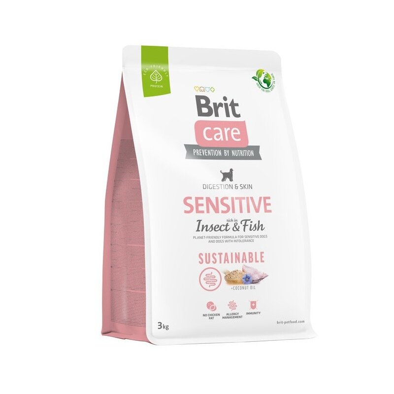 Karma dla psa BRIT CARE Sustainable Sensitive Owady i ryba 3 kg