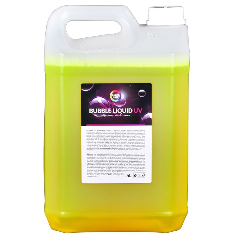 Płyn do wytwornic baniek LIGHT4ME Bubble Liquid UV 5 l